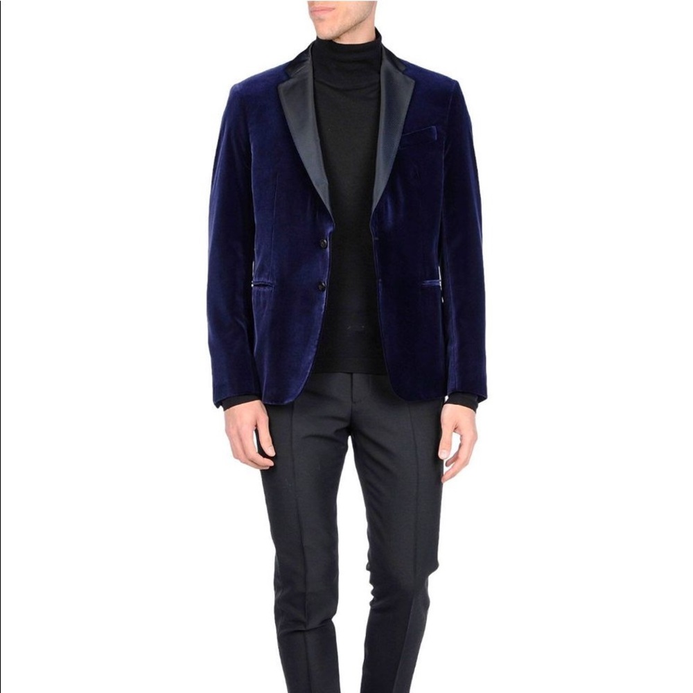 Brand New Armani Blue velvet blazer